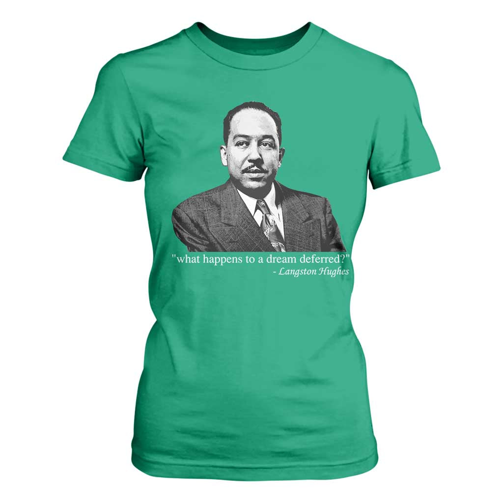 Langston Hughes T Shirt For Women A Dream Deferred Juneteenth Black History Civil Right - African Pride