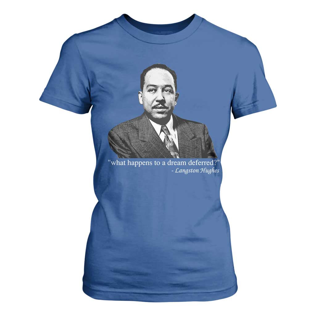 Langston Hughes T Shirt For Women A Dream Deferred Juneteenth Black History Civil Right - African Pride
