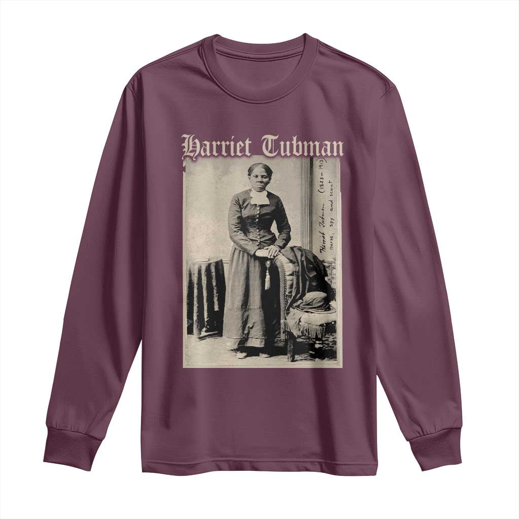 Harriet Tubman Long Sleeve Shirt Juneteenth Black History Freedom - African Pride
