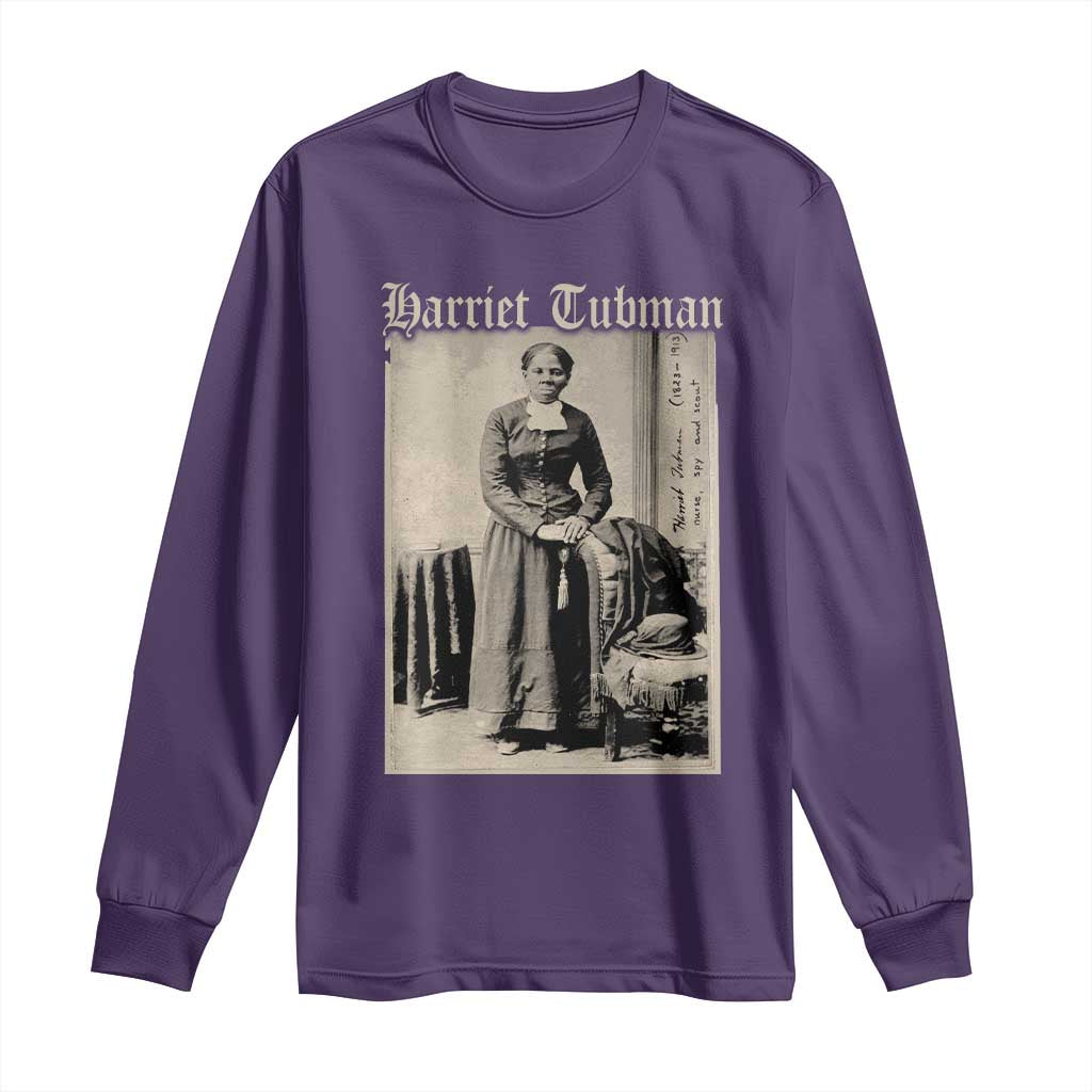Harriet Tubman Long Sleeve Shirt Juneteenth Black History Freedom - African Pride