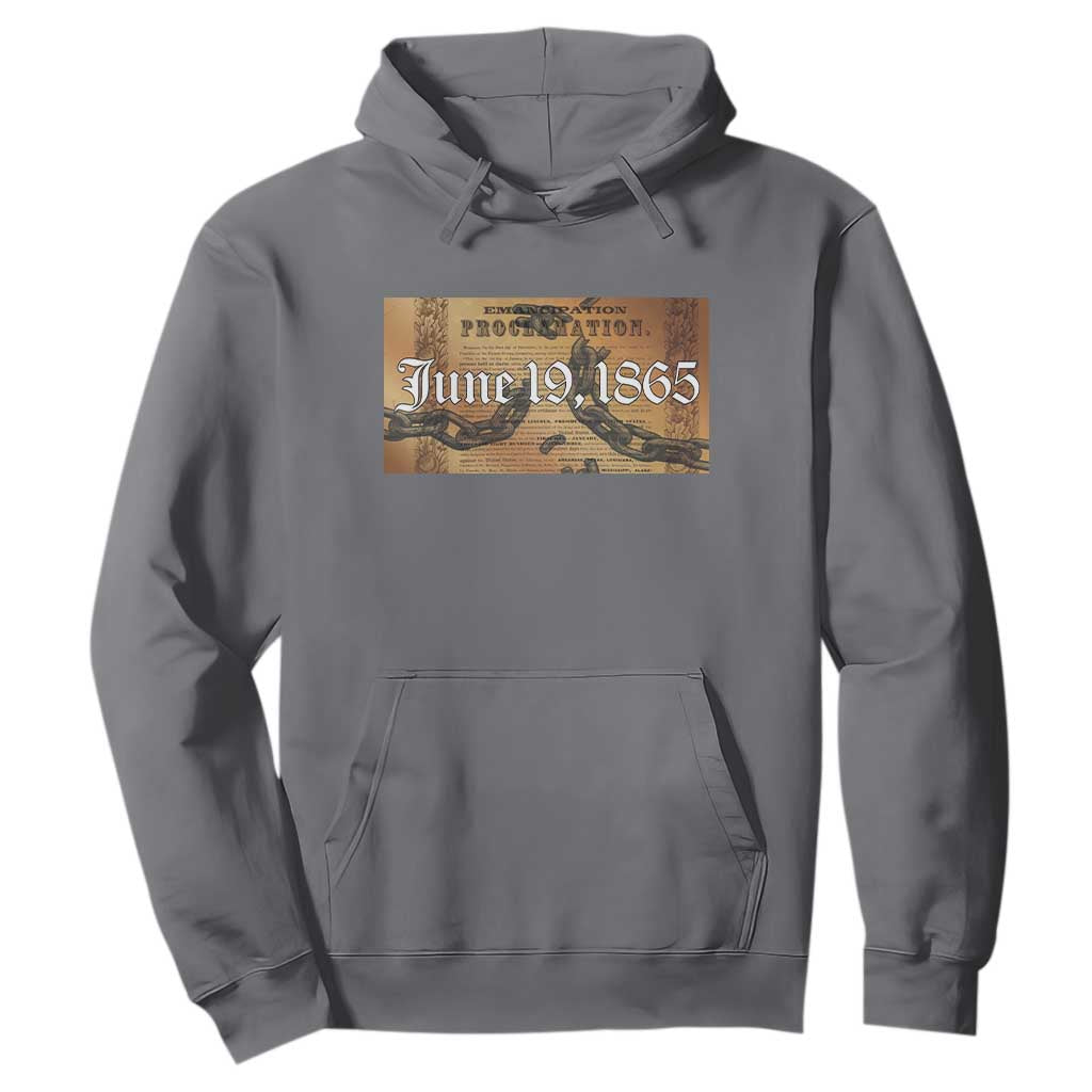 Juneteenth Emancipation Proclamation End of Slavery Hoodie Black Freedom History