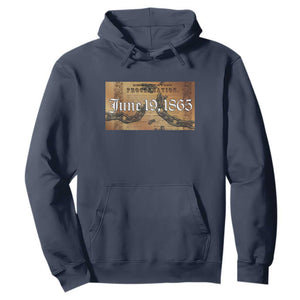 Juneteenth Emancipation Proclamation End of Slavery Hoodie Black Freedom History