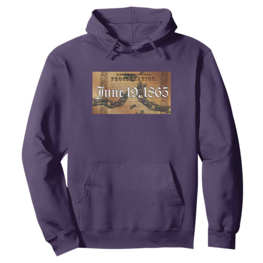 Juneteenth Emancipation Proclamation End of Slavery Hoodie Black Freedom History