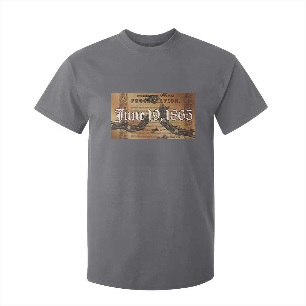 Juneteenth Emancipation Proclamation End of Slavery T Shirt For Kid Black Freedom History
