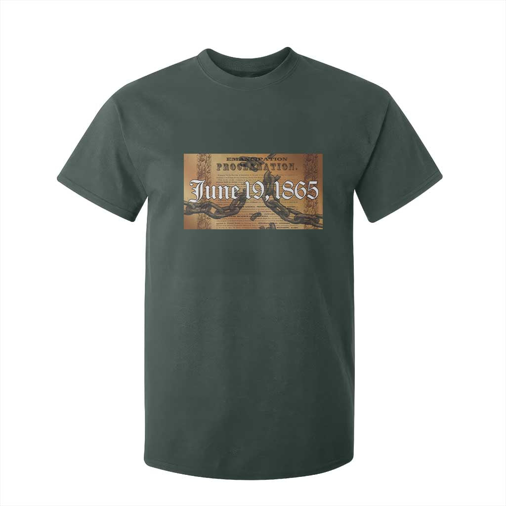 Juneteenth Emancipation Proclamation End of Slavery T Shirt For Kid Black Freedom History