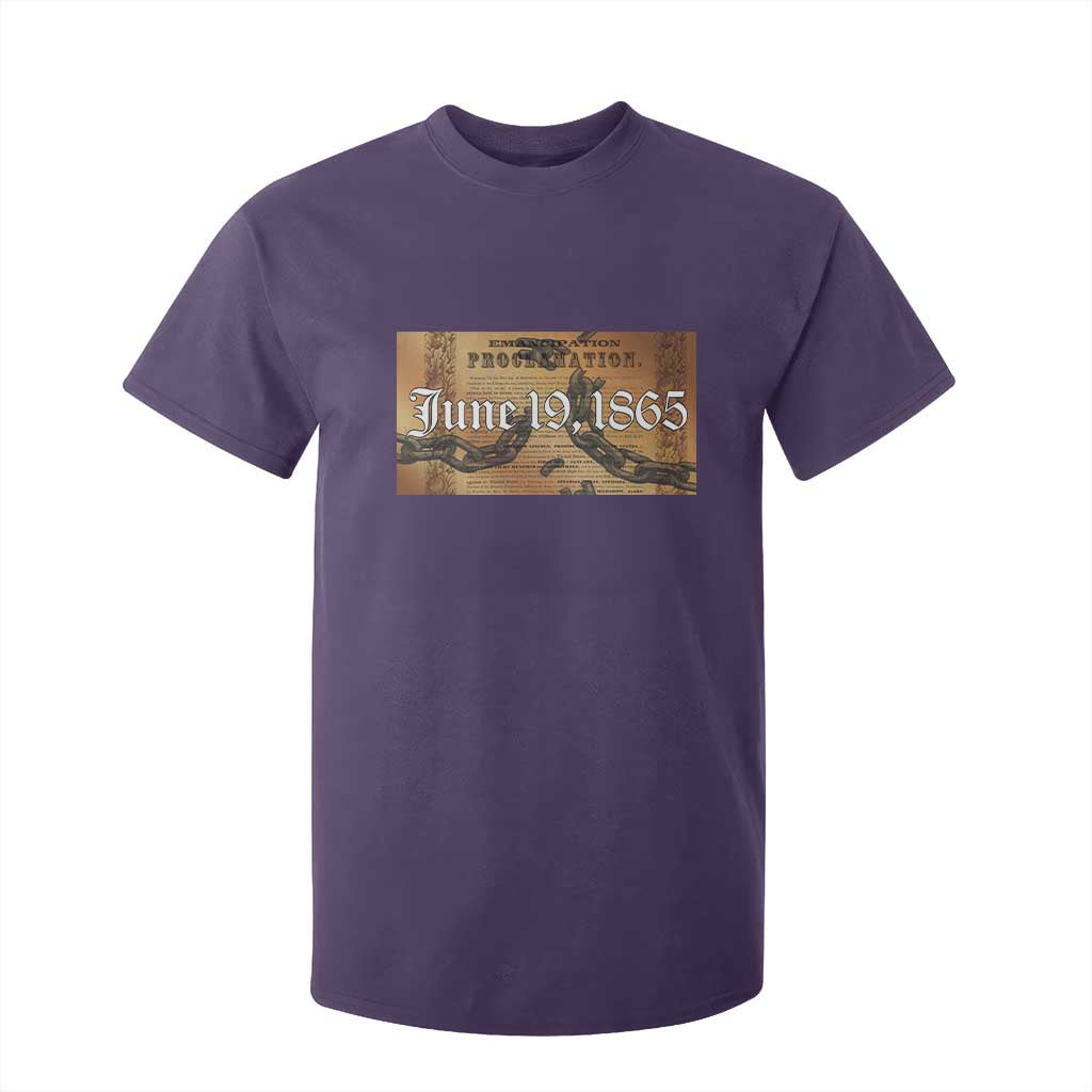 Juneteenth Emancipation Proclamation End of Slavery T Shirt For Kid Black Freedom History