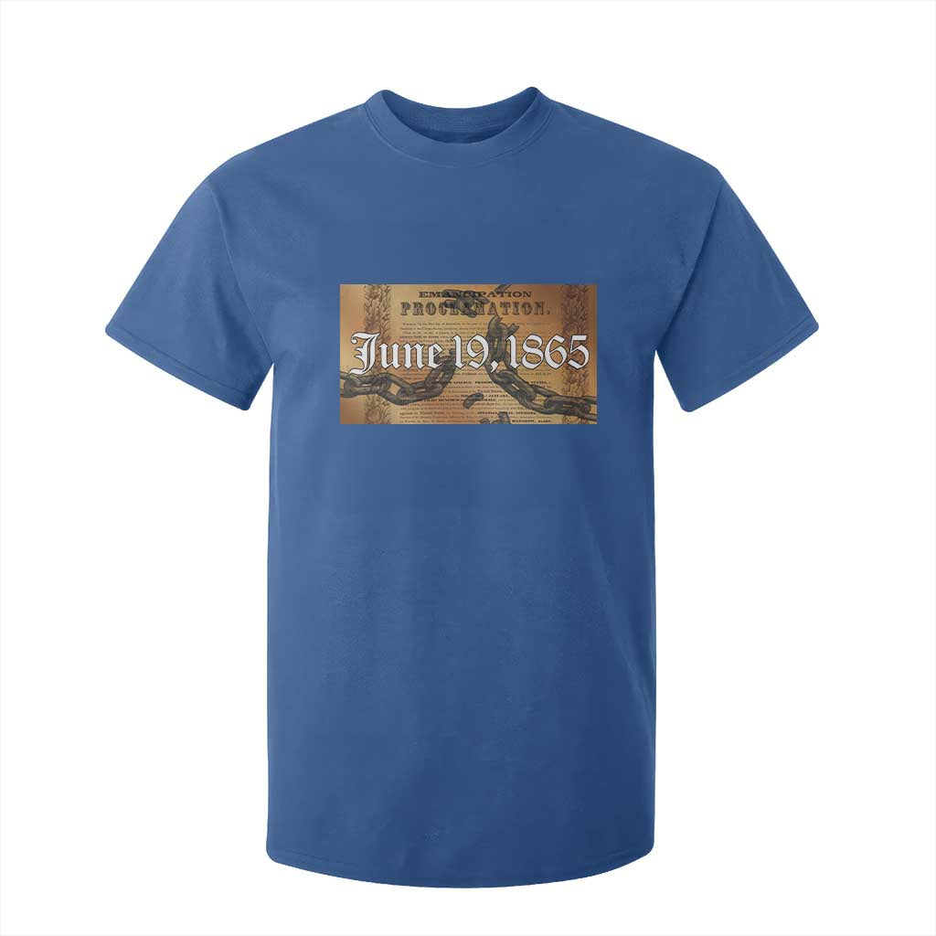 Juneteenth Emancipation Proclamation End of Slavery T Shirt For Kid Black Freedom History