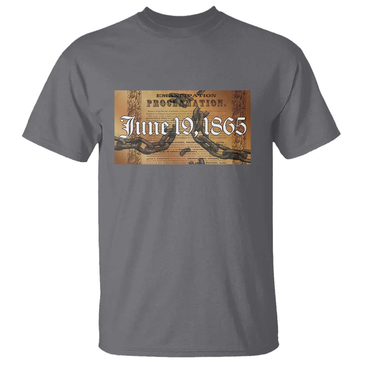 Juneteenth Emancipation Proclamation End of Slavery T Shirt Black Freedom History