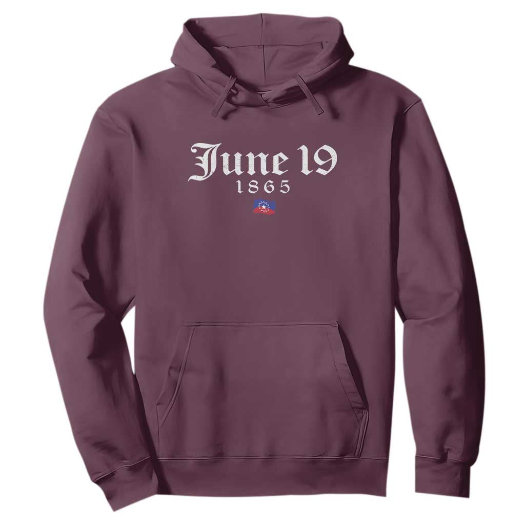 June 19 1865 Juneteenth Flag Hoodie Celebrating Black Freedom History