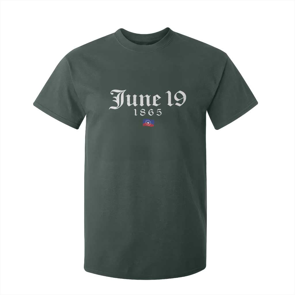 June 19 1865 Juneteenth Flag T Shirt For Kid Celebrating Black Freedom History