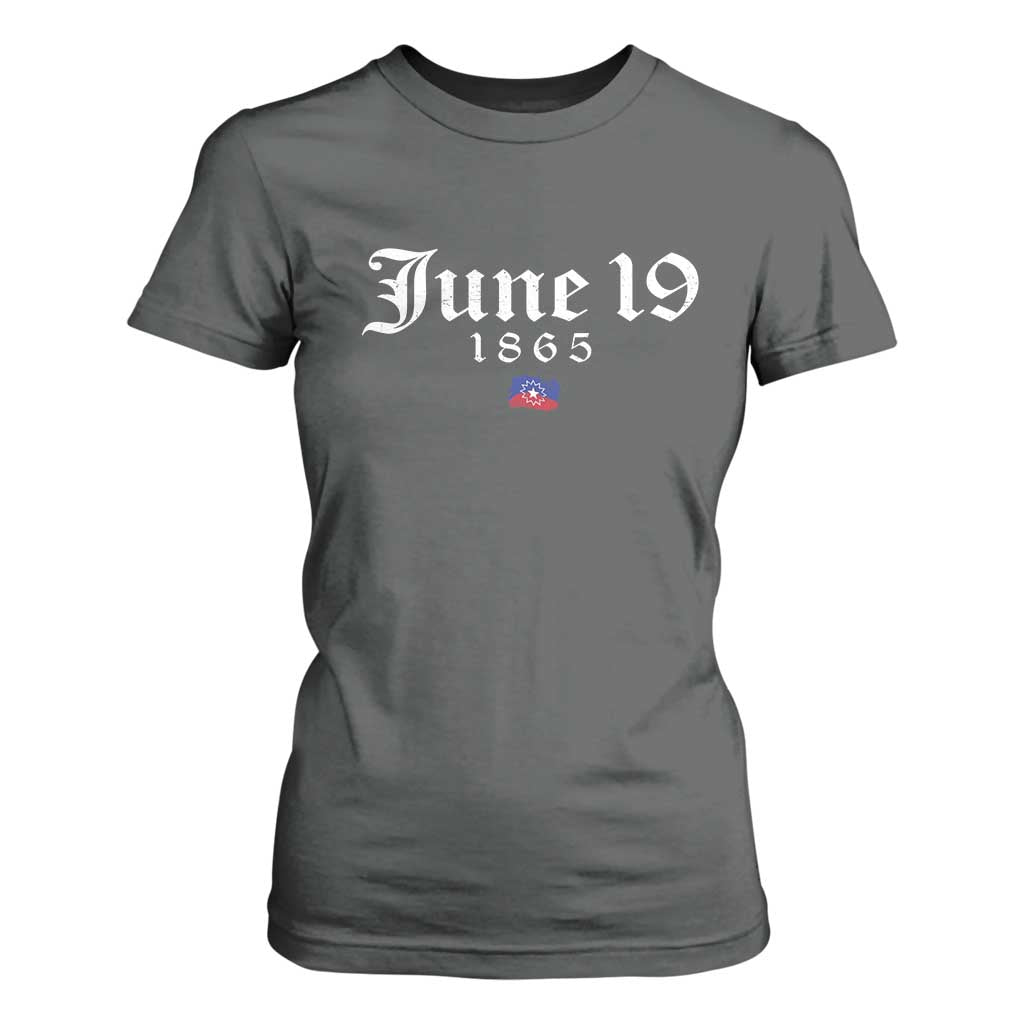 June 19 1865 Juneteenth Flag T Shirt For Women Celebrating Black Freedom History