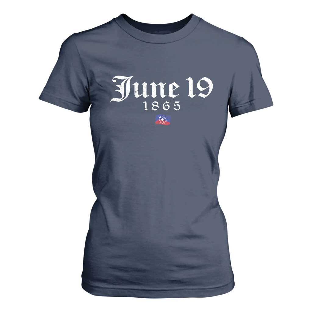 June 19 1865 Juneteenth Flag T Shirt For Women Celebrating Black Freedom History