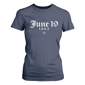 June 19 1865 Juneteenth Flag T Shirt For Women Celebrating Black Freedom History