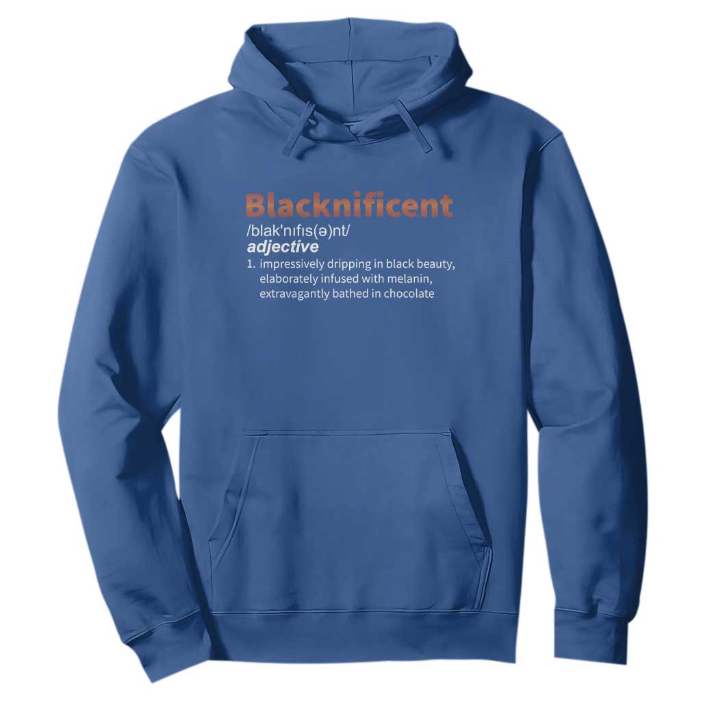 Blacknificient Definition Hoodie Black History African Roots African American