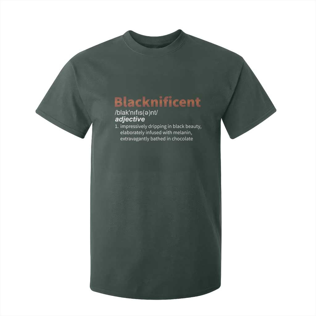 Blacknificient Definition T Shirt For Kid Black History African Roots African American