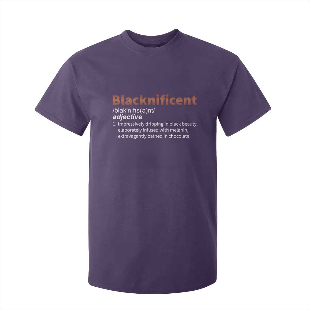 Blacknificient Definition T Shirt For Kid Black History African Roots African American