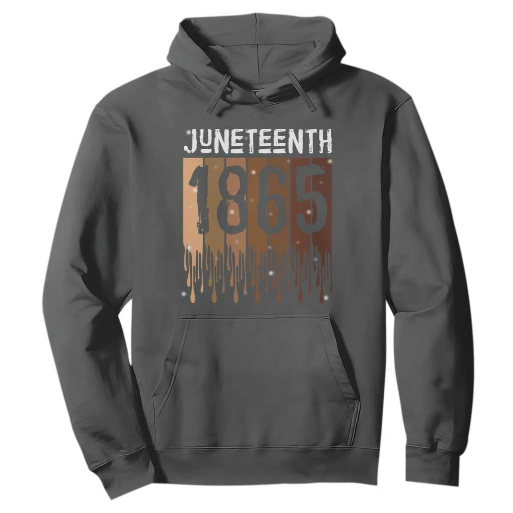 Juneteenth 1865 Hoodie June 19th Celebrating Black Freedom Melanin