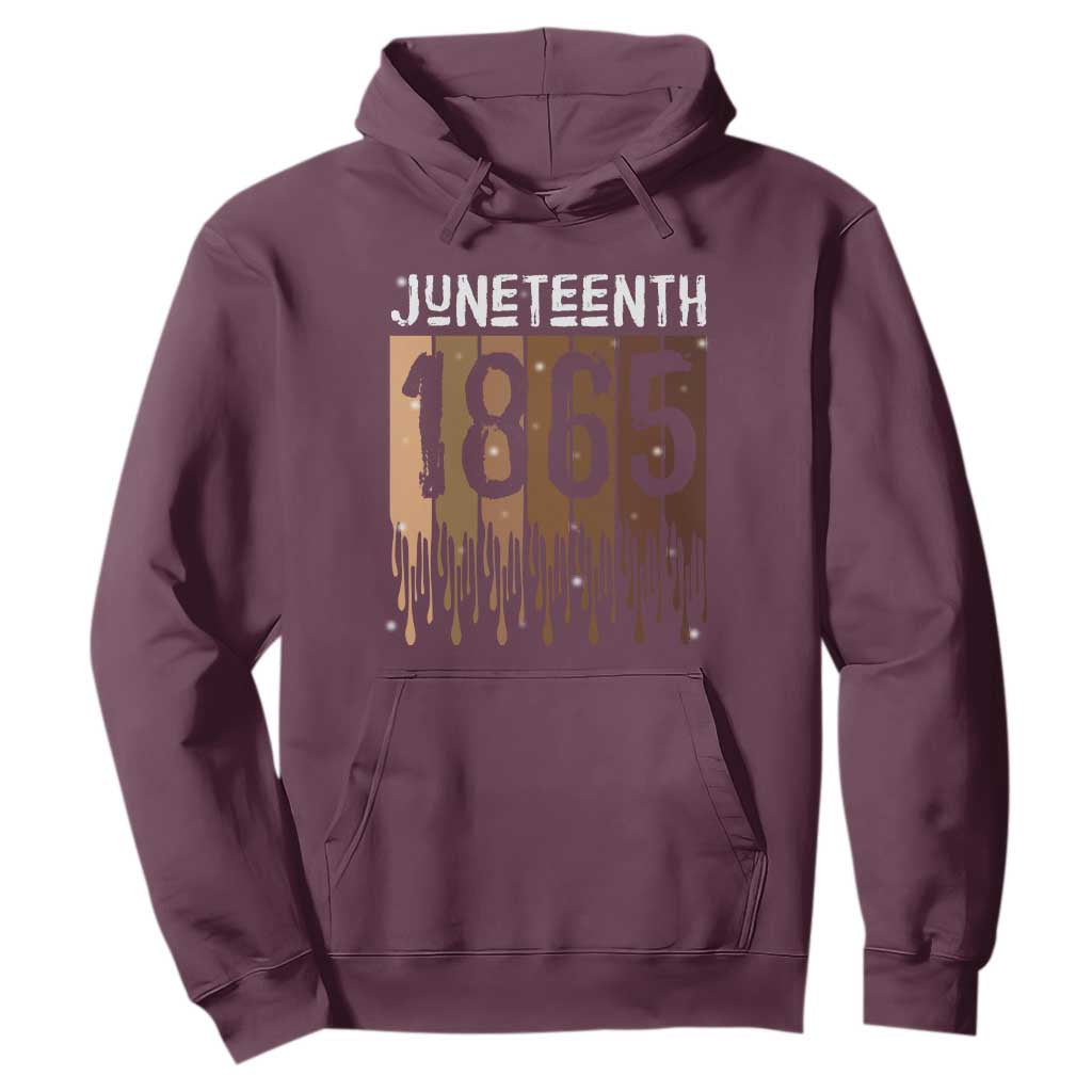 Juneteenth 1865 Hoodie June 19th Celebrating Black Freedom Melanin