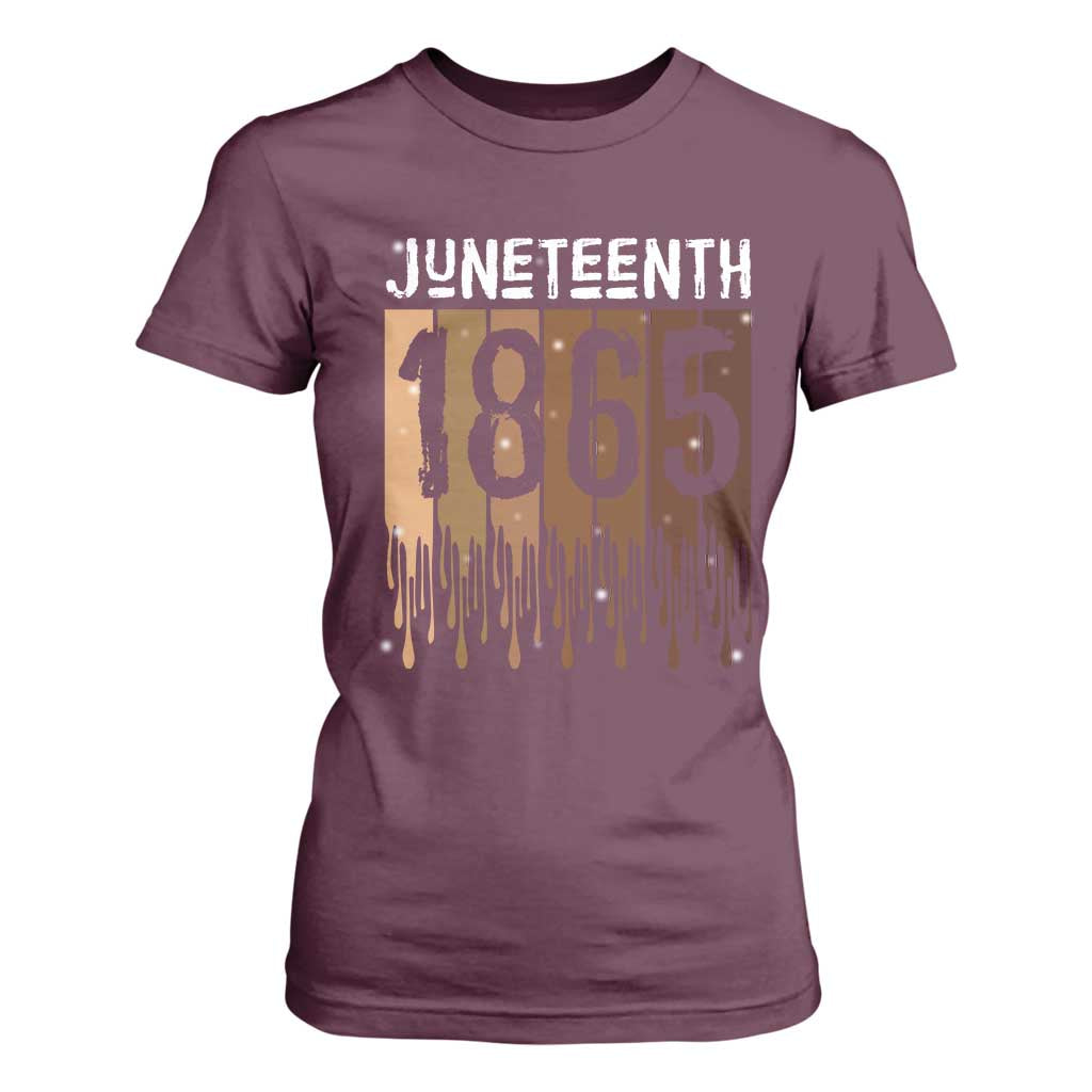 Juneteenth 1865 T Shirt For Women June 19th Celebrating Black Freedom Melanin
