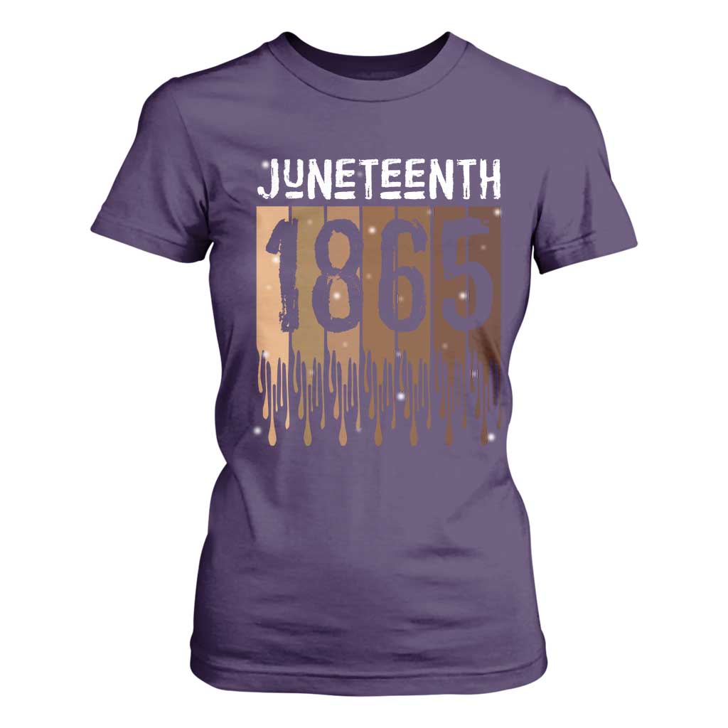 Juneteenth 1865 T Shirt For Women June 19th Celebrating Black Freedom Melanin