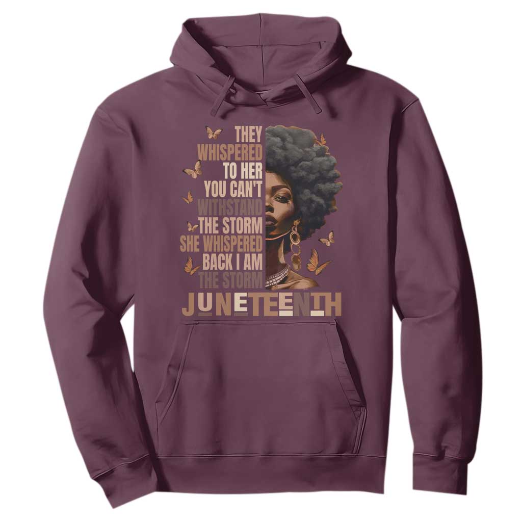 I'm The Storm Black Women Hoodie Juneteenth Black History Melanin