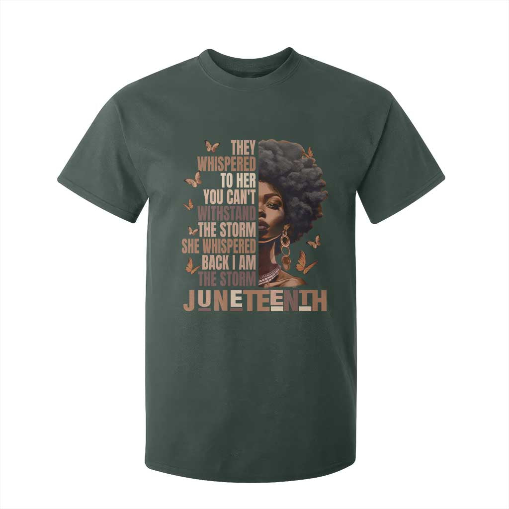 I'm The Storm Black Women T Shirt For Kid Juneteenth Black History Melanin