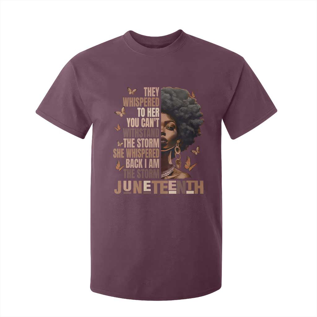 I'm The Storm Black Women T Shirt For Kid Juneteenth Black History Melanin