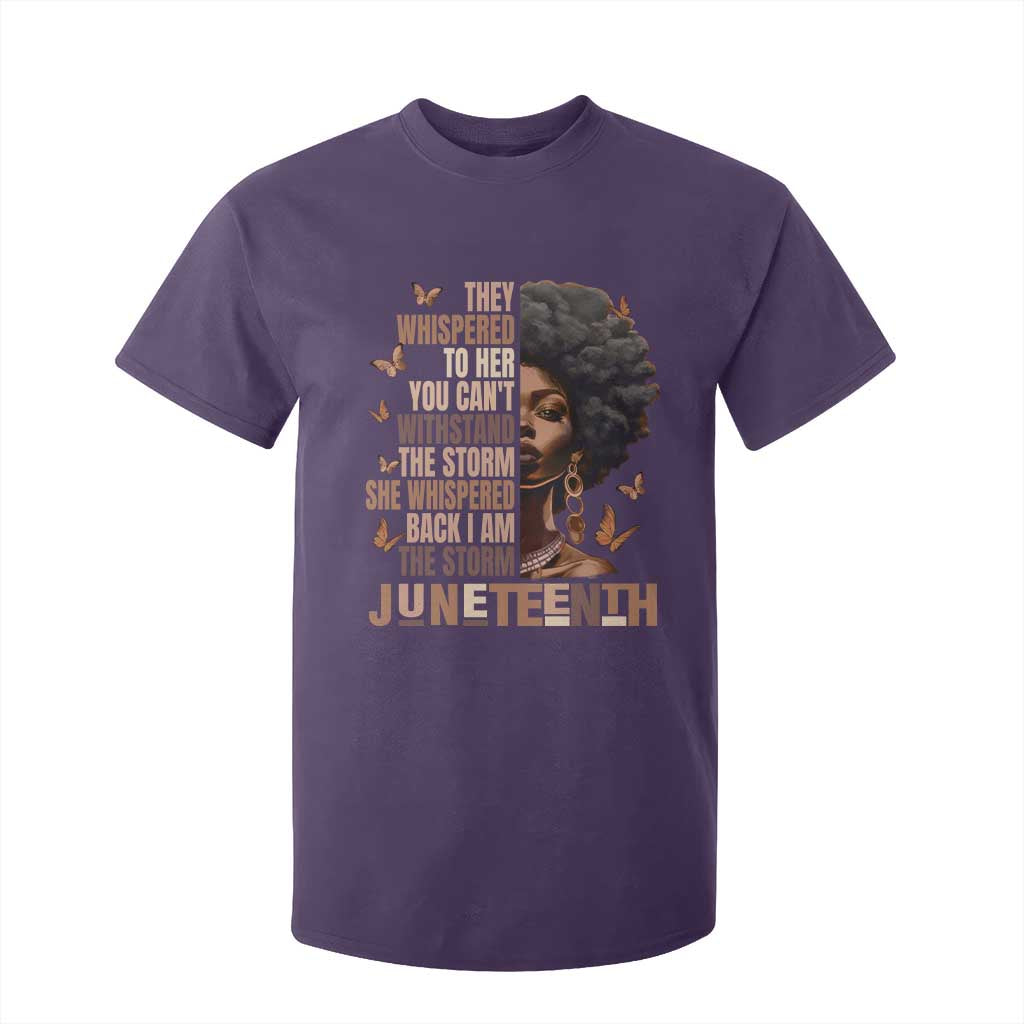 I'm The Storm Black Women T Shirt For Kid Juneteenth Black History Melanin
