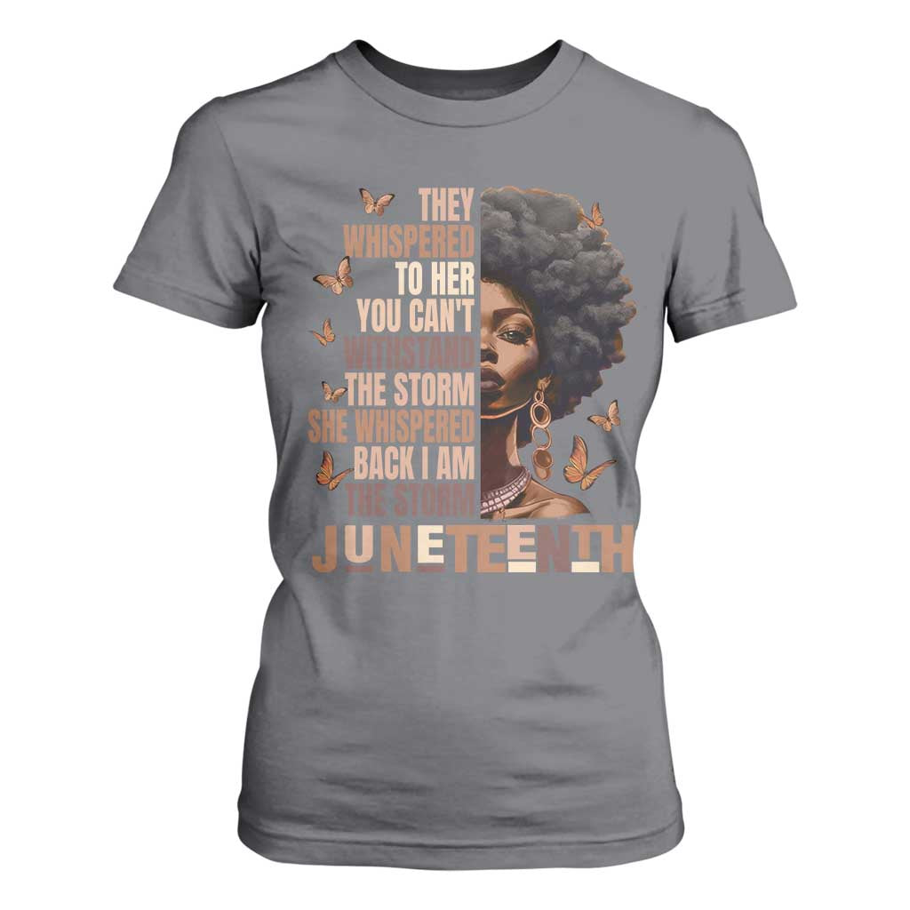 I'm The Storm Black Women T Shirt For Women Juneteenth Black History Melanin