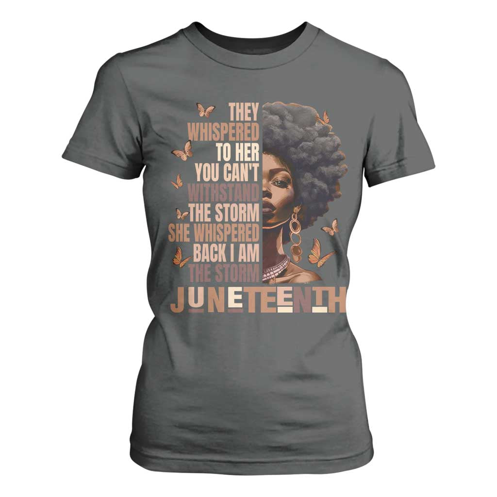 I'm The Storm Black Women T Shirt For Women Juneteenth Black History Melanin