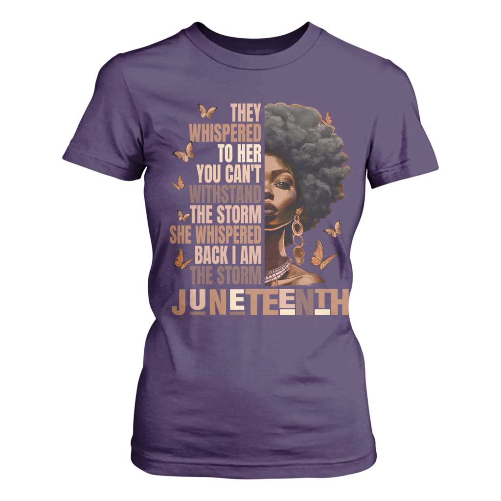 I'm The Storm Black Women T Shirt For Women Juneteenth Black History Melanin
