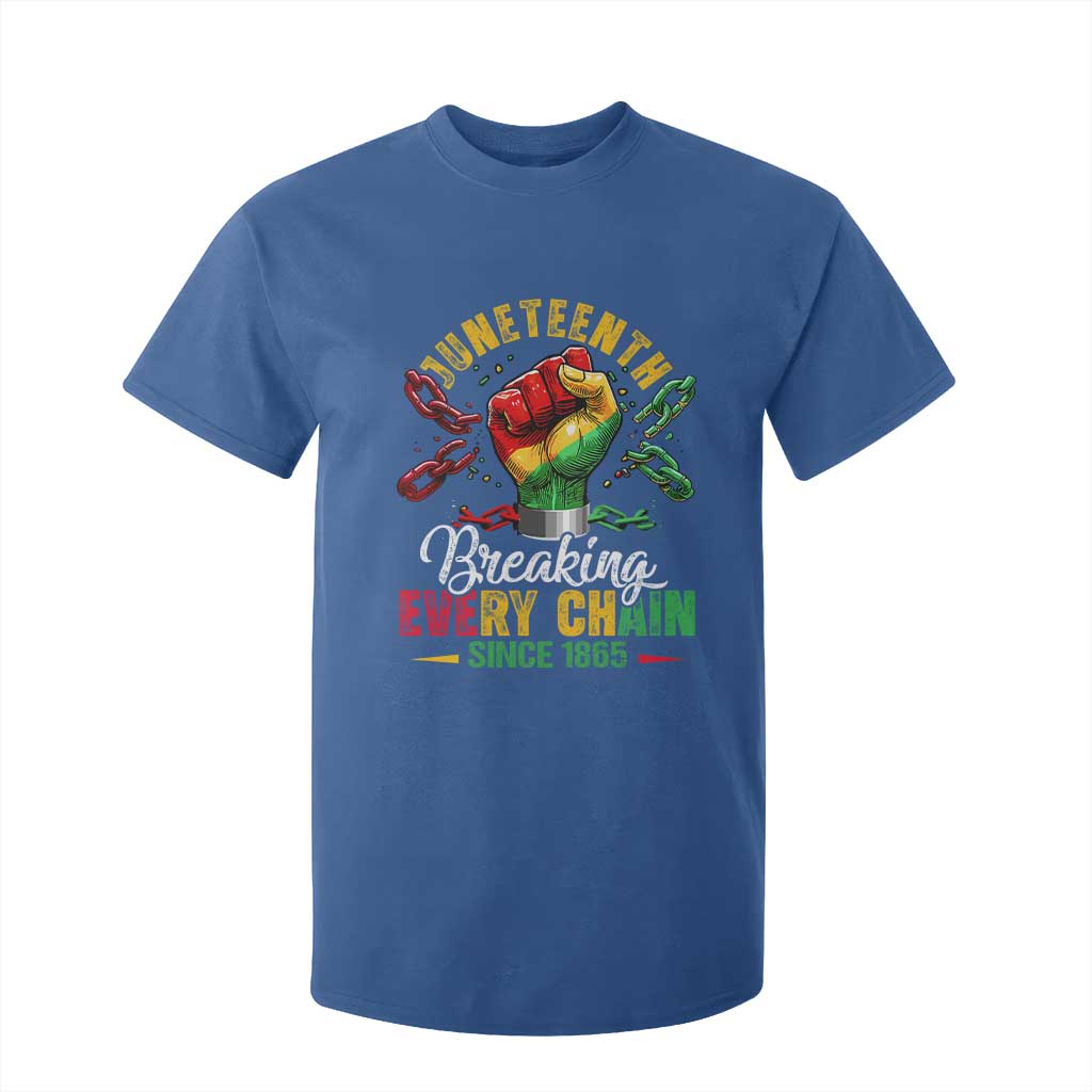 Breaking Every Chain Since 1865 Juneteenth T Shirt For Kid Celebrating Black Freedom