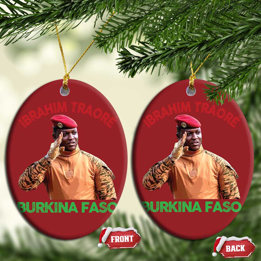 Burkina Faso Ibrahim Traoré Thomas Sankara Christmas Ornament - African Pride