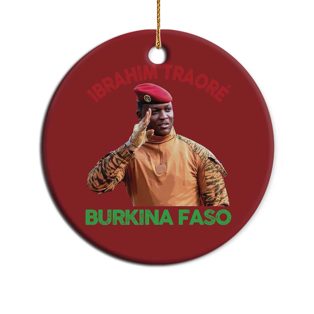 Burkina Faso Ibrahim Traoré Thomas Sankara Christmas Ornament - African Pride