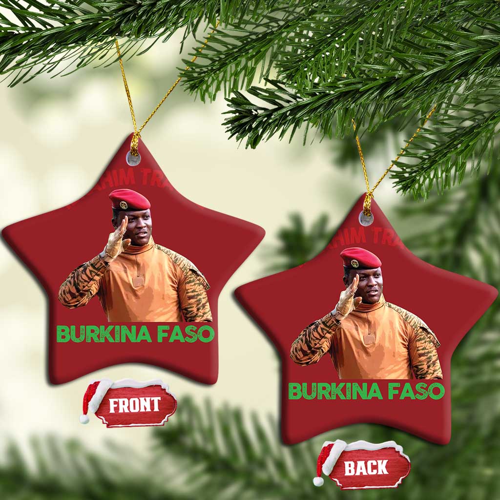 Burkina Faso Ibrahim Traoré Thomas Sankara Christmas Ornament - African Pride