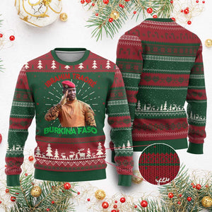 Burkina Faso Ibrahim Traoré Thomas Sankara Knit Sweatshirt - African Pride