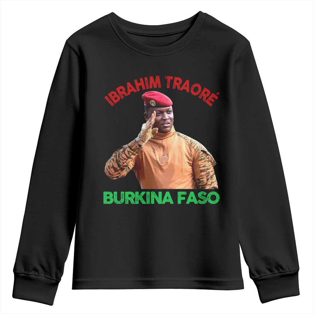 Burkina Faso Ibrahim Traoré Thomas Sankara Youth Sweatshirt - African Pride