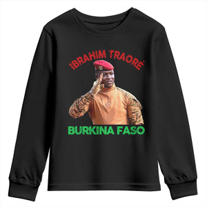 Burkina Faso Ibrahim Traoré Thomas Sankara Youth Sweatshirt - African Pride