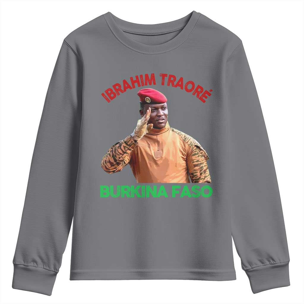 Burkina Faso Ibrahim Traoré Thomas Sankara Youth Sweatshirt - African Pride