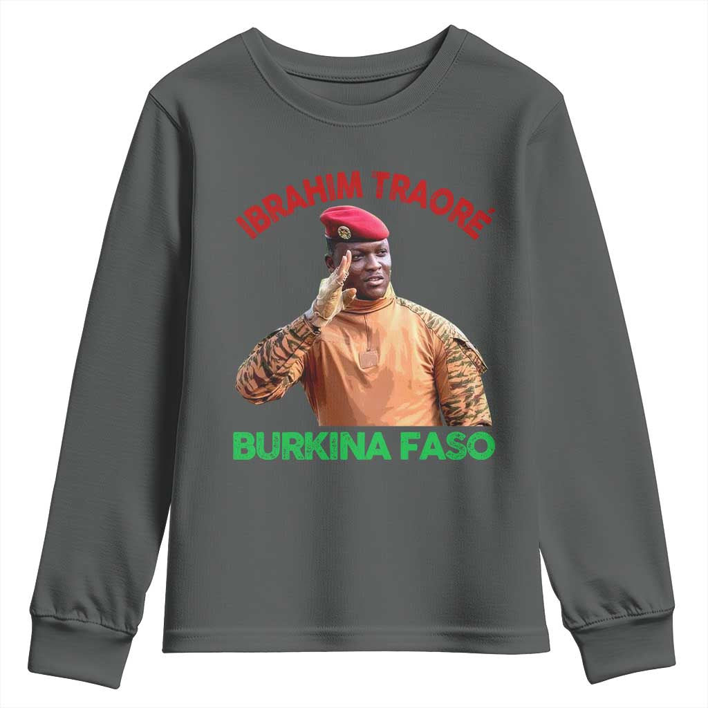 Burkina Faso Ibrahim Traoré Thomas Sankara Youth Sweatshirt - African Pride