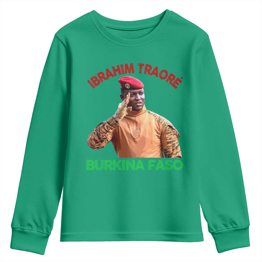 Burkina Faso Ibrahim Traoré Thomas Sankara Youth Sweatshirt - African Pride
