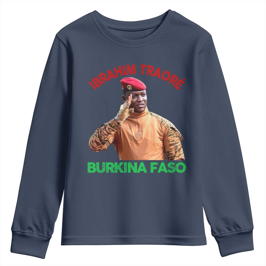 Burkina Faso Ibrahim Traoré Thomas Sankara Youth Sweatshirt - African Pride