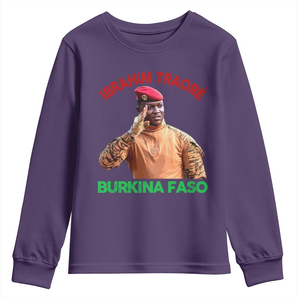 Burkina Faso Ibrahim Traoré Thomas Sankara Youth Sweatshirt - African Pride