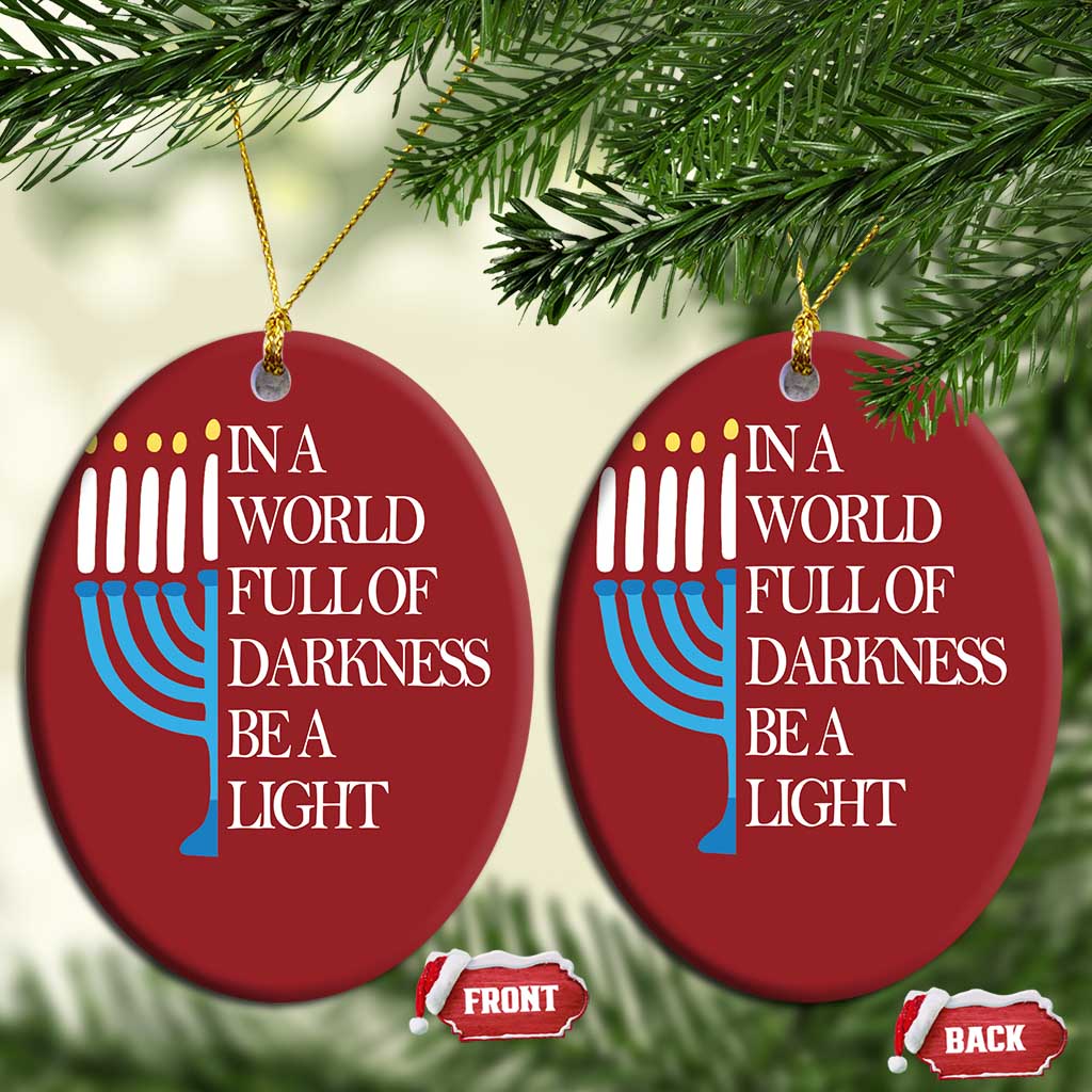Happy Hanukkah Christmas Ornament Jewish Video Game Gamer Hanukkah Chanukah - African Pride