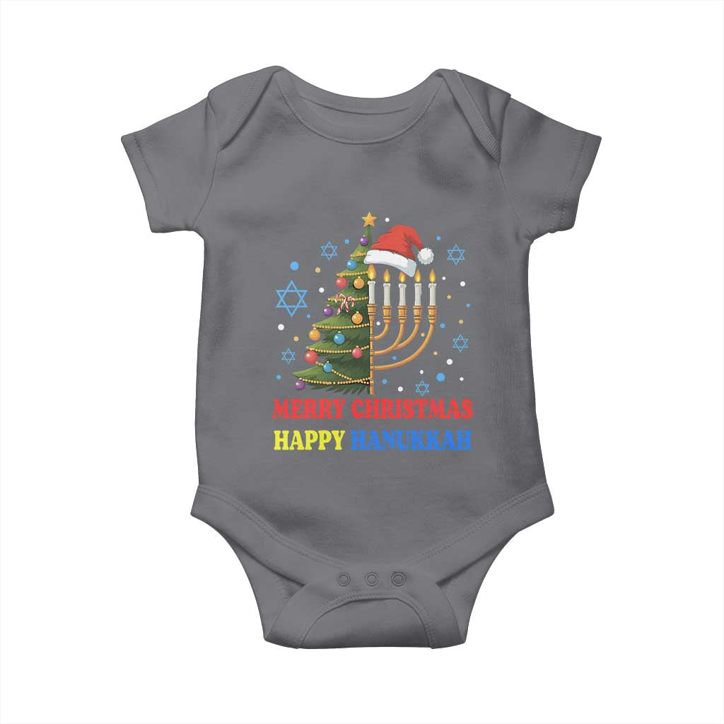 Merry Chrismukkah Happy Christmas Hanukkah Baby Onesie - African Pride