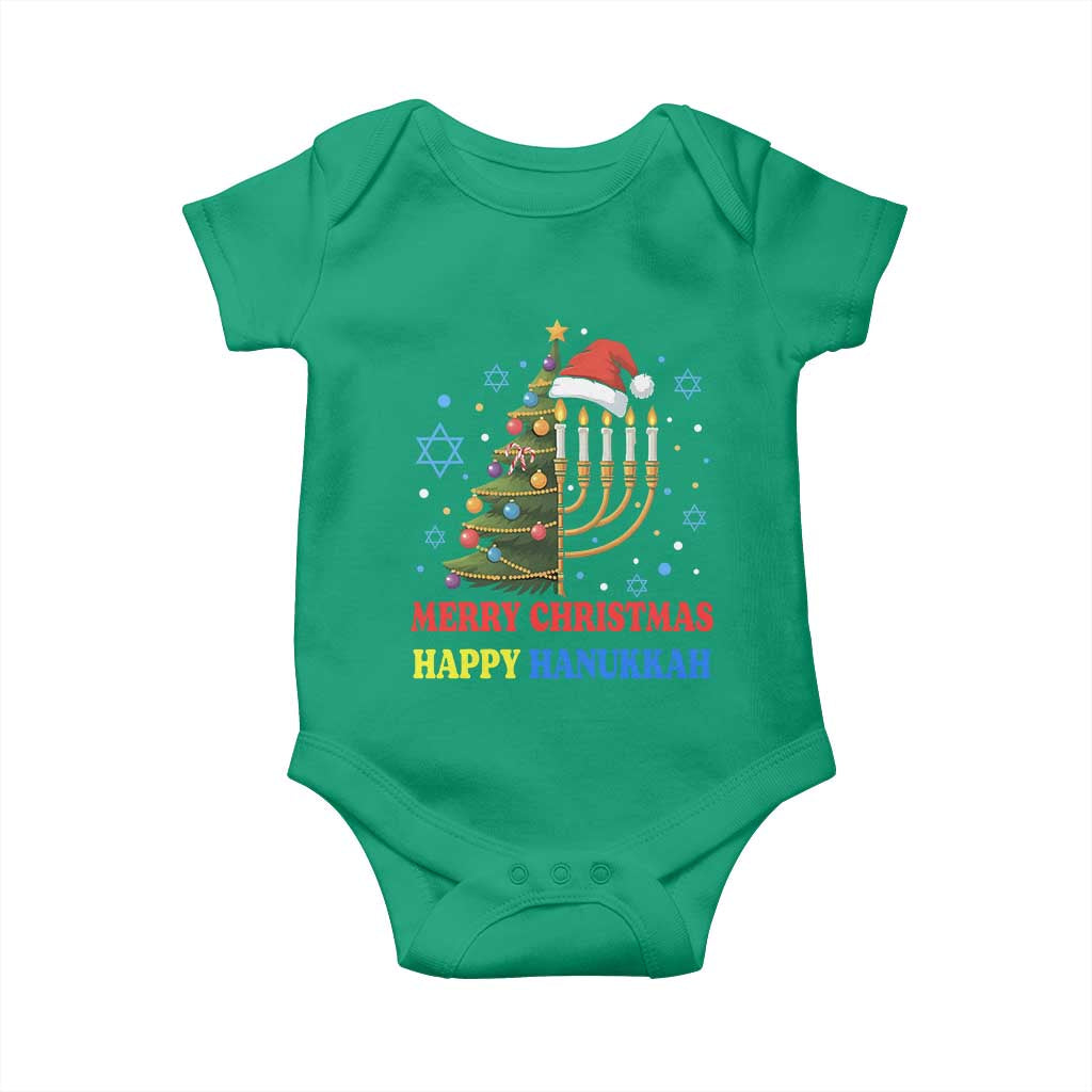 Merry Chrismukkah Happy Christmas Hanukkah Baby Onesie - African Pride