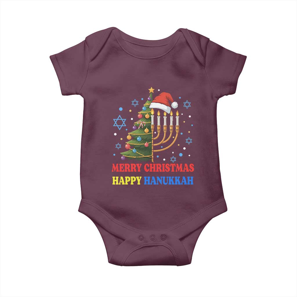 Merry Chrismukkah Happy Christmas Hanukkah Baby Onesie - African Pride