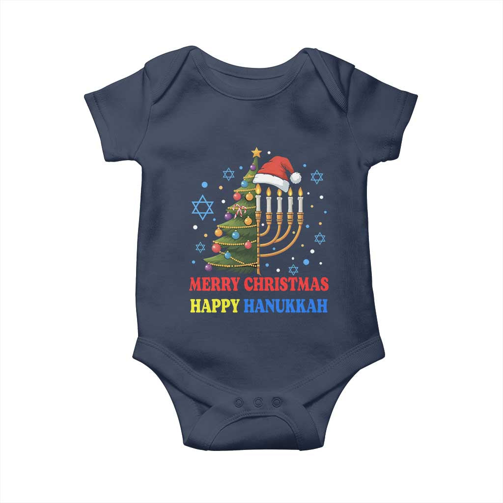 Merry Chrismukkah Happy Christmas Hanukkah Baby Onesie - African Pride