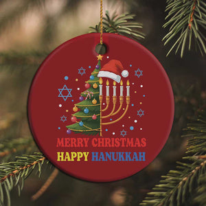 Merry Chrismukkah Happy Christmas Hanukkah Christmas Ornament - African Pride