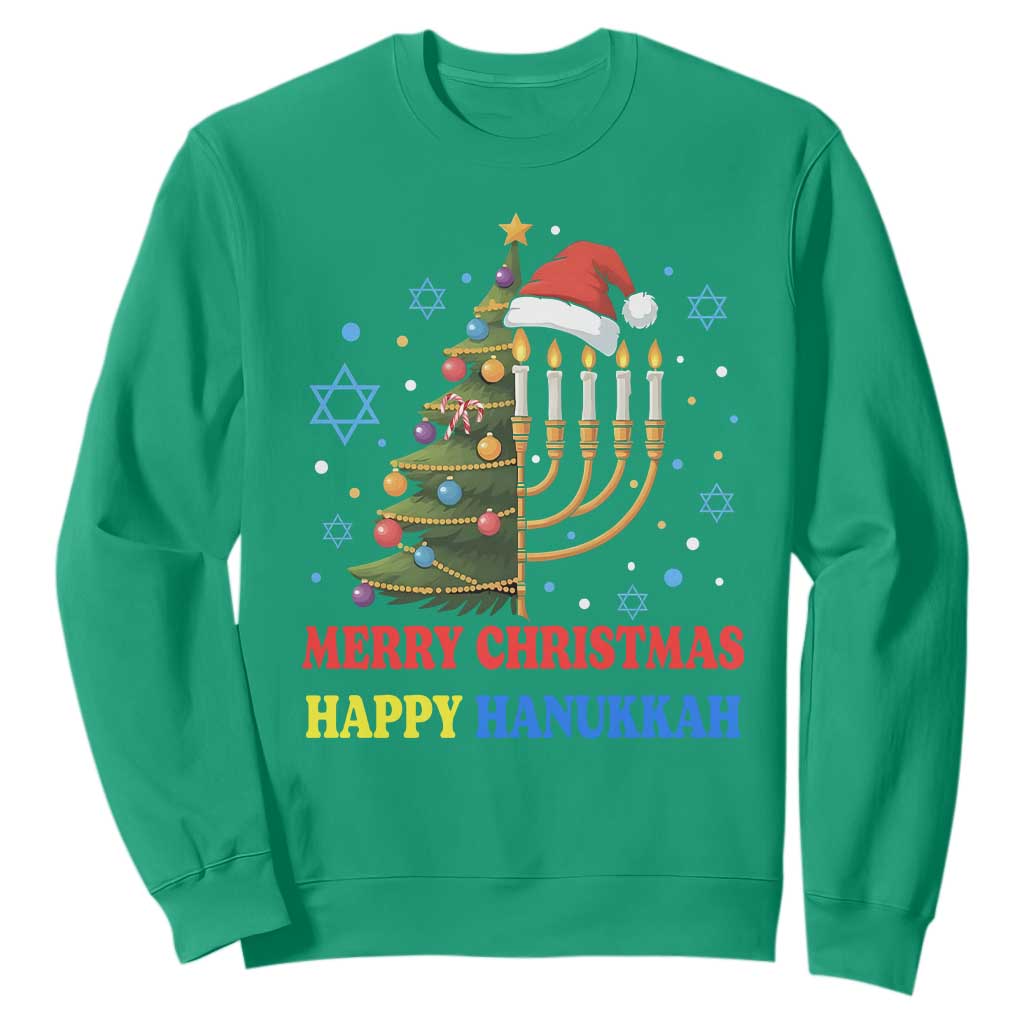 Merry Chrismukkah Happy Christmas Hanukkah Sweatshirt - African Pride